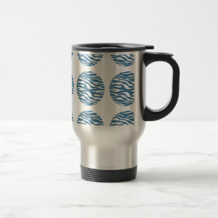 Taza De Viaje Zebra Print Polka Dots Travel Mug