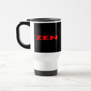 Taza De Viaje Zen rojo negro fango viaje