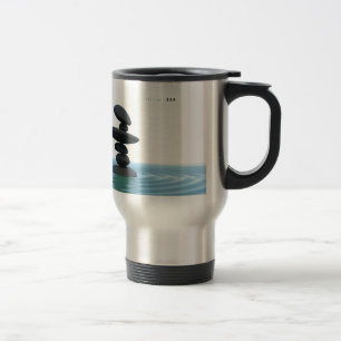 Taza De Viaje ZENES Stone que ondulan el agua poco profunda