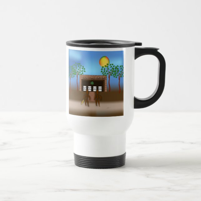 Taza De Viaje Zinglees ~ Reciclaje (Derecha)