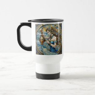 Taza De Viaje Zodiaco - Acuario El Aguador