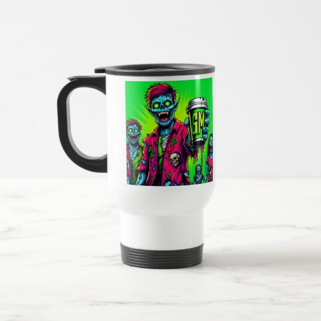 Taza De Viaje Zombies cafeinados (Izquierda)