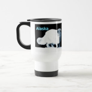 Taza De Viaje Zorro Ártico Brillante