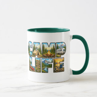 Taza de vida de campamento
