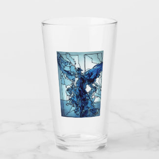 Taza de vidrio Ángel Azul