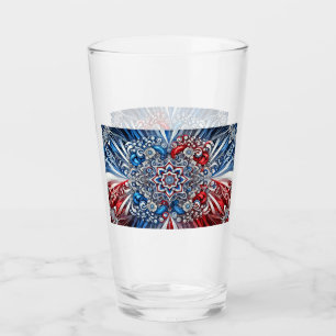 Taza de vidrio con Colores Franceses