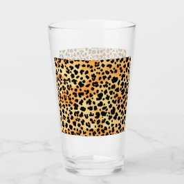 Taza de vidrio de impresión de tigre