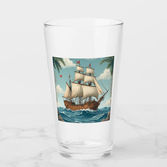 taza de vidrio del explorador (Anverso)