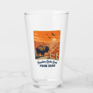 Taza de vidrio Freedom Looks Good Canyon