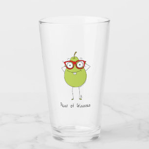 Taza de vidrio mate y divertida