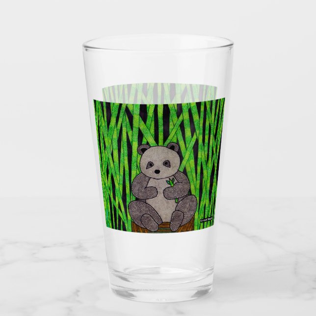 Taza de vidrio Panda (Anverso)