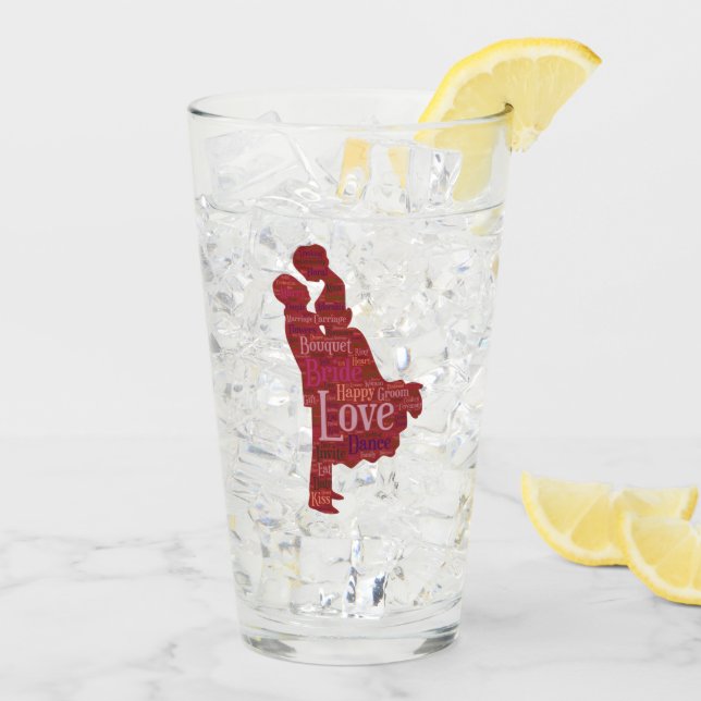 Taza de Vidrio Pareja Encantadora (Reverso (hielo))