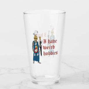 Taza de vidrio "Pasatiempos extraños" Caballero