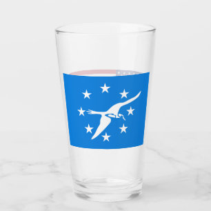 Taza de vidrio patriótica con bandera de Corpus Ch