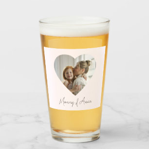 Taza de Vidrio Personalizada para Mamá con Nombre 