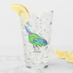 Taza de vidrio - Saltamontes del roble