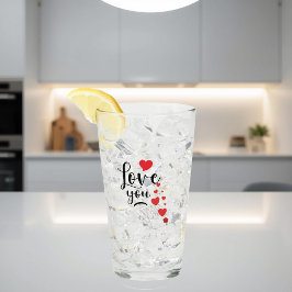 Taza de Vidrio Te Amo
