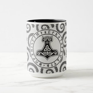 Taza de Viking del martillo del Thor