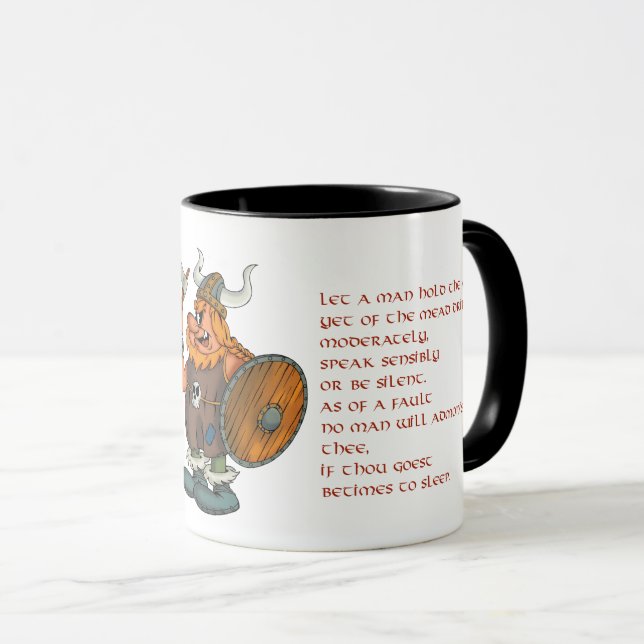 Taza de Viking - taza de café del tono (Anverso derecho)