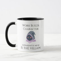 Taza de Villano con 'El Trabajo Forja el Carácter'