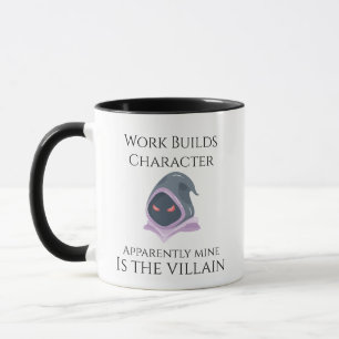Taza de Villano con 'El Trabajo Forja el Carácter'