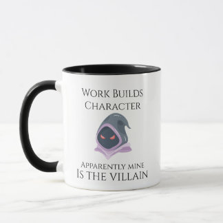 Taza de Villano con 'El Trabajo Forja el Carácter'