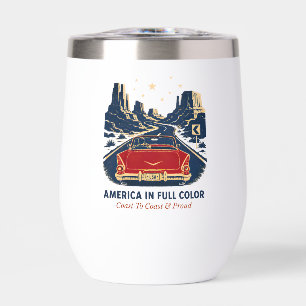 Taza de vino America en color completo