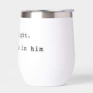 Taza de vino de acero inoxidable de luz moderna de