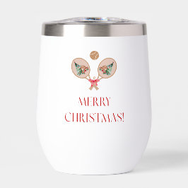 Taza de vino de Navidad de Padel – Motivo festivo 