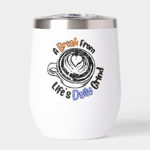 Taza De Vino Para Un Descanso De La Rutina Diaria
