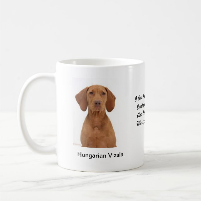 Taza de Vizsla del húngaro - con dos imágenes y un (Izquierda)