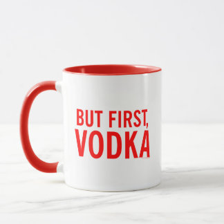 Taza de vodka Kitschen Fatty Diner Rojo