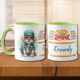 Taza De Vuelta A La Escuela Perro Con Mochila Personali