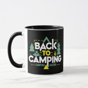 Taza De vuelta al camping, las aventuras esperan