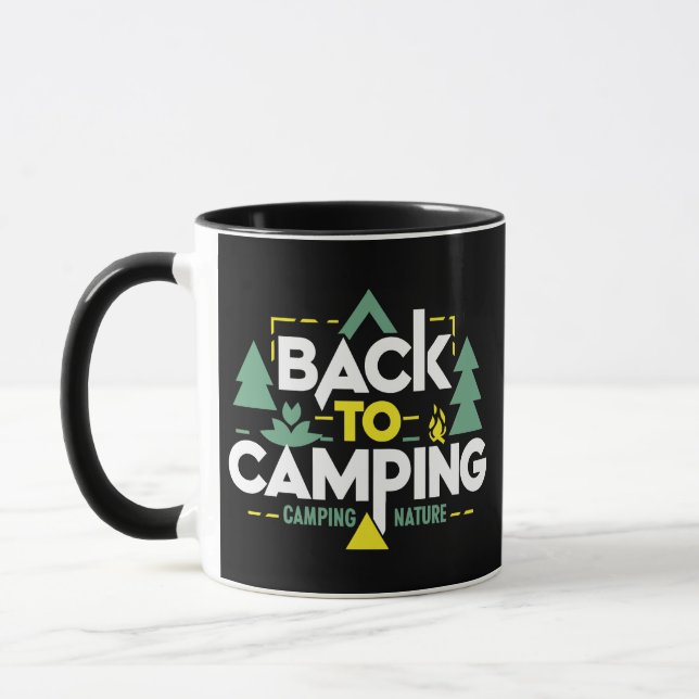 Taza De vuelta al camping, las aventuras esperan (Izquierda)