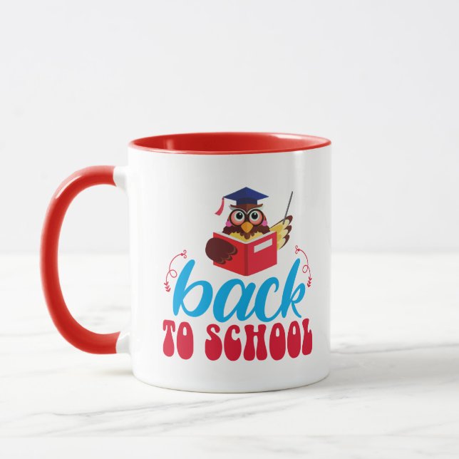 Taza De Vuelta Al Colegio Maestra Owl Coffee Mug (Izquierda)