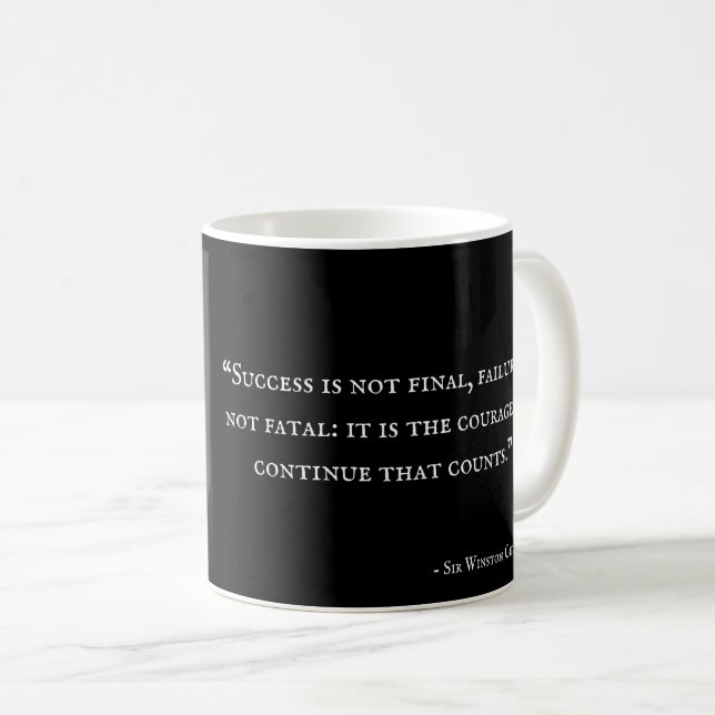 Taza de Winston Churchill - cita 5 (Anverso derecho)