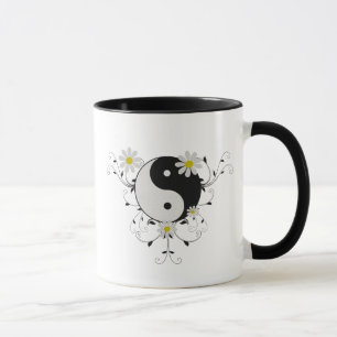 Taza de Yin Yang de la margarita