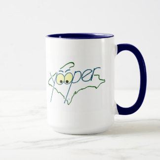 TAZA de YOOPER azul marino