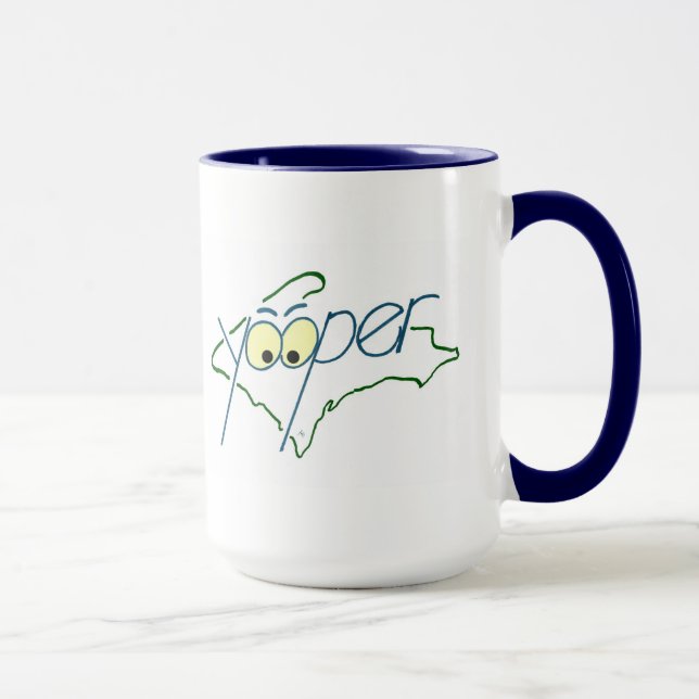 TAZA de YOOPER azul marino (Derecha)