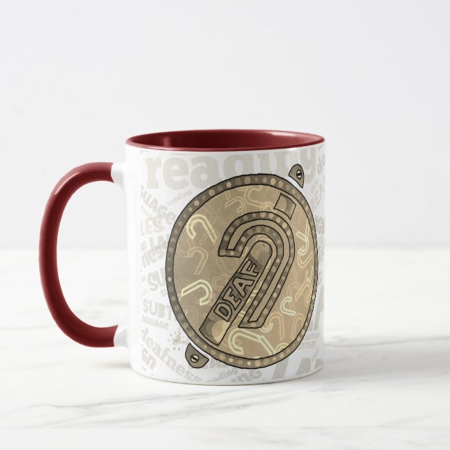 Taza Deaf Symbol English (Izquierda)