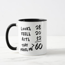 Taza Debo ser 40 mug, 40 cumpleaños Café