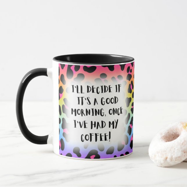 Taza Decidiré si es un buen día divertido decir (Con donut)