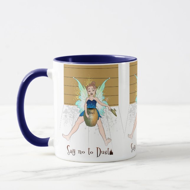 Taza Decir No al polvo(color) (Izquierda)