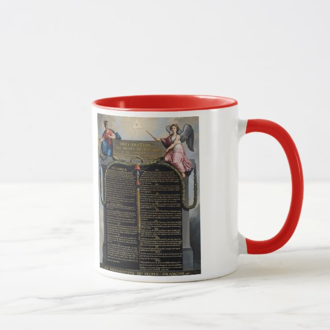 Taza Declaración de las derechas del hombre y del (Derecha)