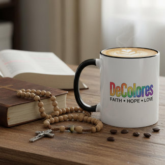 Taza DeColores Cursillo Arcoíris Fe Esperanza Amor