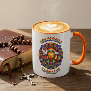 Taza DeColores Cursillo Cruz Paloma Gallo Mandala