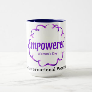 Taza Decor Dopamina Vibrante IWD 2026 Empoderada