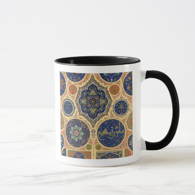 Taza Decoración árabe, placa XXVII de 'O policromo (Derecha)