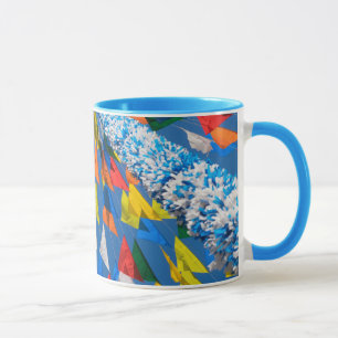 Taza Decoración de banderas triangulares